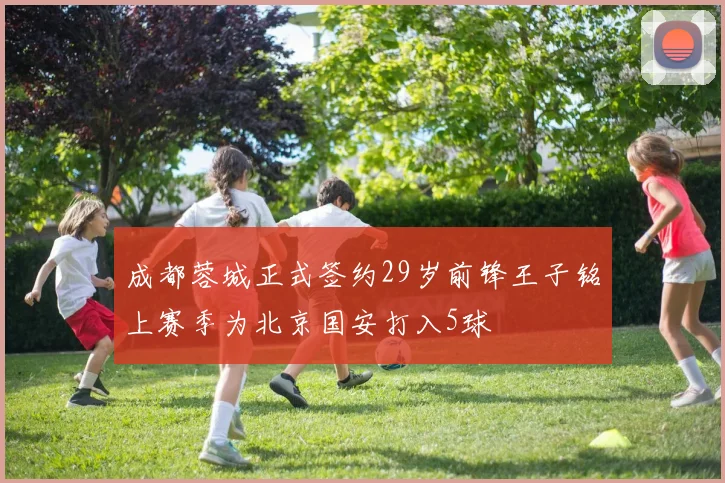 成都蓉城正式签约29岁前锋王子铭上赛季为北京国安打入5球